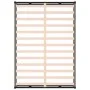 Estructura cama doble pequeña madera maciza negro 120x190 cm de vidaXL, Camas y somieres - Ref: Foro24-820835, Precio: 124,94...