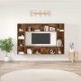 Conjunto de mueble de TV 4 pcs Marrón 37 x 37 x 142,5 cm en Muebles TV | Comprar online en Foru.es