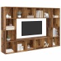 Conjunto de mueble de TV 4 pcs Marrón 37 x 37 x 142,5 cm en Muebles TV | Comprar online en Foru.es