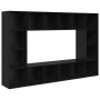 Conjunto de mueble de TV 4 pcs Negro 37 x 37 x 142,5 cm en Muebles TV | Comprar online en Foru.es