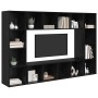 Conjunto de mueble de TV 4 pcs Negro 37 x 37 x 142,5 cm en Muebles TV | Comprar online en Foru.es