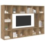 Conjunto de mueble de TV 4 pcs Marrón 37 x 37 x 142,5 cm en Muebles TV | Comprar online en Foru.es