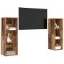 Conjunto de mueble de TV 2 pcs Madera Vieja 107 x 35 x 37 cm en Muebles TV | Comprar online en Foru.es