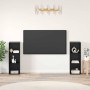 Conjunto de mueble de TV 2 pcs Roble Negro 107 x 35 x 37 cm en Muebles TV | Comprar online en Foru.es