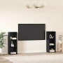 Conjunto de mueble de TV 2 pcs Roble Negro 107 x 35 x 37 cm en Muebles TV | Comprar online en Foru.es