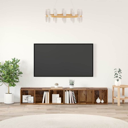 Conjunto de mueble de TV 2 pcs Madera envejecida en Muebles TV | Comprar online en Foru.es