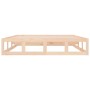 Estructura cama doble pequeña madera maciza 135x190 cm de vidaXL, Camas y somieres - Ref: Foro24-820836, Precio: 113,58 €, De...