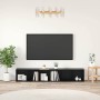 Conjunto de mueble de TV 2 pcs Roble Negro 37 x 35 x 107cm en Muebles TV | Comprar online en Foru.es