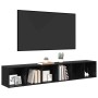 Conjunto de mueble de TV 2 pcs Roble Negro 37 x 35 x 107cm en Muebles TV | Comprar online en Foru.es