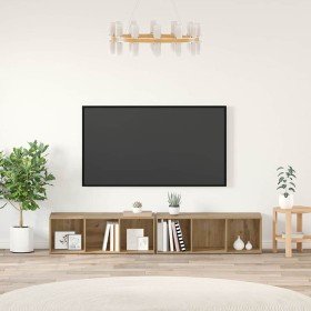 Conjunto de mueble de TV 2 pcs Roble artesanal 37 x 35 x 107cm en Muebles TV | Comprar online en Foru.es