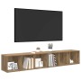 Conjunto de mueble de TV 2 pcs Roble artesanal 37 x 35 x 107cm en Muebles TV | Comprar online en Foru.es