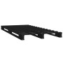 Cama de palets madera maciza pino negra pequeña 75x190 cm de vidaXL, Camas y somieres - Ref: Foro24-821421, Precio: 119,02 €,...