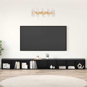 Conjunto de mueble de TV 3 pcs Roble Negro 37 x 35 x 107,5 cm en Muebles TV | Comprar online en Foru.es
