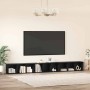 Conjunto de mueble de TV 3 pcs Roble Negro 37 x 35 x 107,5 cm en Muebles TV | Comprar online en Foru.es