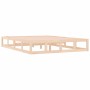 Estructura de cama doble de madera maciza 140x190 cm de vidaXL, Camas y somieres - Ref: Foro24-820841, Precio: 115,40 €, Desc...