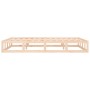 Estructura de cama doble de madera maciza 140x190 cm de vidaXL, Camas y somieres - Ref: Foro24-820841, Precio: 115,40 €, Desc...