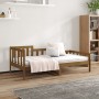 Sofá cama de madera maciza de pino marrón miel 90x190 cm de vidaXL, Camas y somieres - Ref: Foro24-820734, Precio: 113,29 €, ...