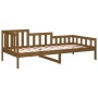 Sofá cama de madera maciza de pino marrón miel 90x190 cm de vidaXL, Camas y somieres - Ref: Foro24-820734, Precio: 113,29 €, ...