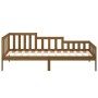 Sofá cama de madera maciza de pino marrón miel 90x190 cm de vidaXL, Camas y somieres - Ref: Foro24-820734, Precio: 113,29 €, ...