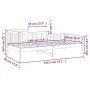 Sofá cama de madera maciza de pino marrón miel 90x190 cm de vidaXL, Camas y somieres - Ref: Foro24-820734, Precio: 113,29 €, ...