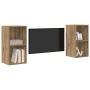 Conjunto de mueble de TV 2 pcs Roble artesanal 37 x 37 x 72 cm en Muebles TV | Comprar online en Foru.es