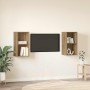 Conjunto de mueble de TV 2 pcs Roble artesanal 37 x 37 x 72 cm en Muebles TV | Comprar online en Foru.es