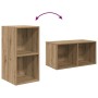 Conjunto de mueble de TV 2 pcs Roble artesanal 37 x 37 x 72 cm en Muebles TV | Comprar online en Foru.es