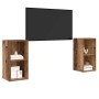 Conjunto de mueble de TV 2 pcs Madera Vieja 72 x 35 x 36,5 cm en Muebles TV | Comprar online en Foru.es