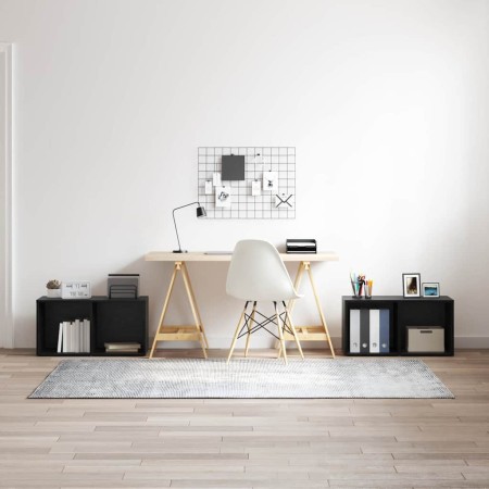 Conjunto de mueble de TV 2 pcs Roble Negro 72 x 35 x 36,5 cm en Muebles TV | Comprar online en Foru.es