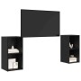 Conjunto de mueble de TV 2 pcs Roble Negro 72 x 35 x 36,5 cm en Muebles TV | Comprar online en Foru.es