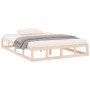Estructura de cama de madera maciza 120x200 cm de vidaXL, Camas y somieres - Ref: Foro24-820791, Precio: 111,20 €, Descuento: %