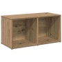 Conjunto de mueble de TV 2 pcs Roble artesanal en Muebles TV | Comprar online en Foru.es