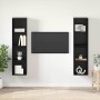 Conjunto de mueble de TV 4 pcs Roble Negro 37 x 37 x 72 cm en Muebles TV | Comprar online en Foru.es