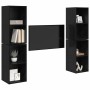 Conjunto de mueble de TV 4 pcs Roble Negro 37 x 37 x 72 cm en Muebles TV | Comprar online en Foru.es