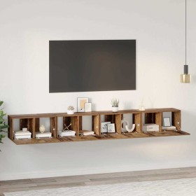 Conjunto de mueble de TV 4 pcs Madera Vieja 60 x 30 x 30 cm en Muebles TV | Comprar online en Foru.es