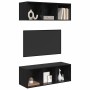 Conjunto de mueble de TV 2 pcs Roble Negro 37 x 37 x 107 cm en Muebles TV | Comprar online en Foru.es