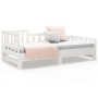 Sofá cama extraíble madera maciza de pino blanco 2x(90x190) cm de vidaXL, Camas y somieres - Ref: Foro24-820747, Precio: 159,...