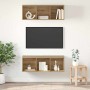 Conjunto de mueble de TV 2 pcs Roble artesanal 37 x 37 x 107 cm en Muebles TV | Comprar online en Foru.es