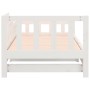 Sofá cama extraíble madera maciza de pino blanco 2x(90x190) cm de vidaXL, Camas y somieres - Ref: Foro24-820747, Precio: 159,...