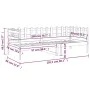Schlafsofa aus massivem schwarzem Kiefernholz, 80 x 200 cm von vidaXL, Betten und Lattenroste - Ref: Foro24-820755, Preis: 89...