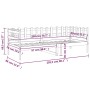 Sofá cama de madera maciza de pino negro 80x200 cm de vidaXL, Camas y somieres - Ref: Foro24-820755, Precio: 87,70 €, Descuen...