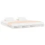 Cama de palets de madera maciza de pino blanca 200x200 cm de vidaXL, Camas y somieres - Ref: Foro24-821413, Precio: 152,80 €,...