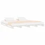 Cama de palets de madera maciza de pino blanca 200x200 cm de vidaXL, Camas y somieres - Ref: Foro24-821413, Precio: 152,80 €,...