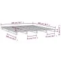 Cama de palets de madera maciza de pino blanca 200x200 cm de vidaXL, Camas y somieres - Ref: Foro24-821413, Precio: 152,80 €,...