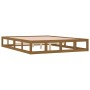 Estructura de cama doble madera maciza marrón miel 120x190 cm de vidaXL, Camas y somieres - Ref: Foro24-820834, Precio: 145,5...