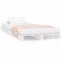 Cama de palets madera maciza de pino blanco 90x200 cm de vidaXL, Camas y somieres - Ref: Foro24-821378, Precio: 117,24 €, Des...