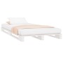 Cama de palets madera maciza de pino blanco 90x200 cm de vidaXL, Camas y somieres - Ref: Foro24-821378, Precio: 117,24 €, Des...