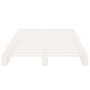 Cama de palets madera maciza de pino blanco 90x200 cm de vidaXL, Camas y somieres - Ref: Foro24-821378, Precio: 117,24 €, Des...