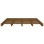 Honey brown solid pine wood pallet bed 120x200 cm by vidaXL, Beds and slatted bases - Ref: Foro24-821390, Price: 171,97 €, Di...