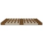 Cama de palets de madera maciza de pino marrón miel 120x200 cm de vidaXL, Camas y somieres - Ref: Foro24-821390, Precio: 174,...